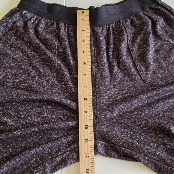 PINK Victoria's Secret Pajama Set Women S Heathered Gray LS Top Pants - Picture 10 of 16